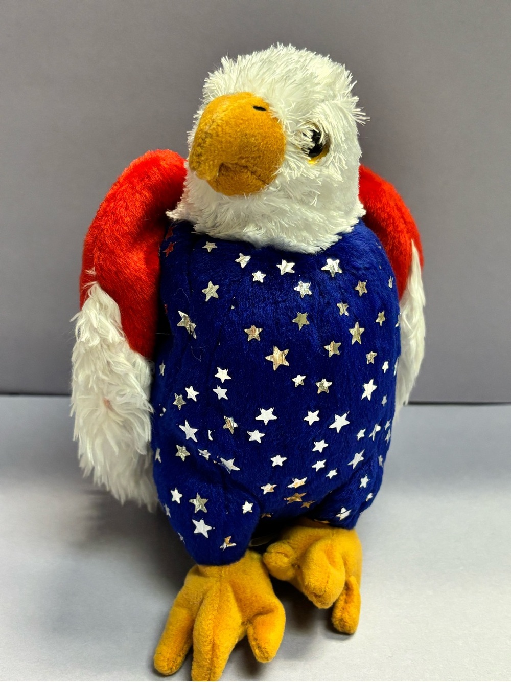Ty Beanie Babies "Free" Spangle Eagle Plush Retired Patriotic 1999